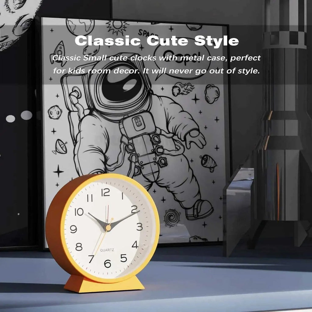 Retro Analog Alarm Clock with Non-Ticking Quartz Movement and Backlight for Bedroom or Desk - Image 15