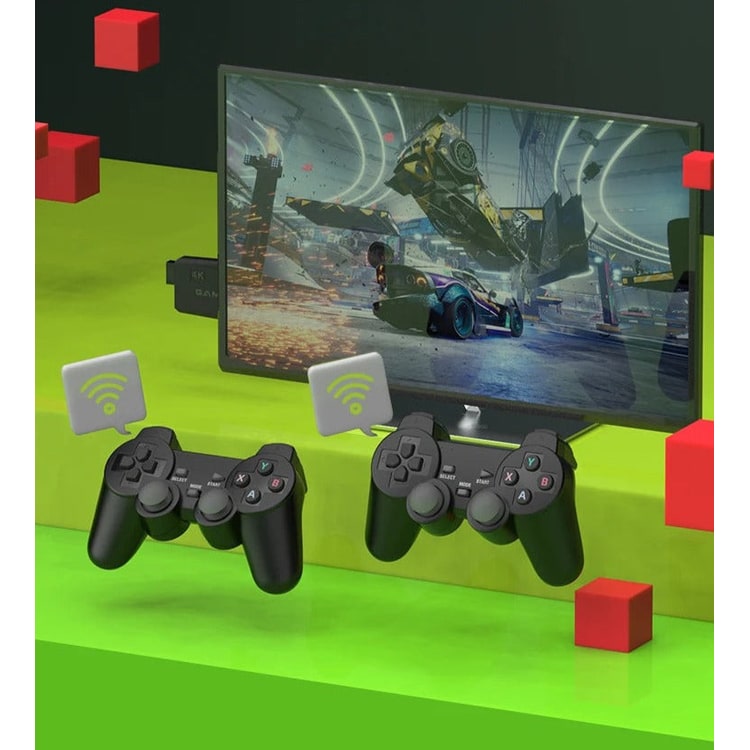 Retro Game Console Stick Wireless HDMI Dongle Portable 2 Controllers Gaming - Image 6