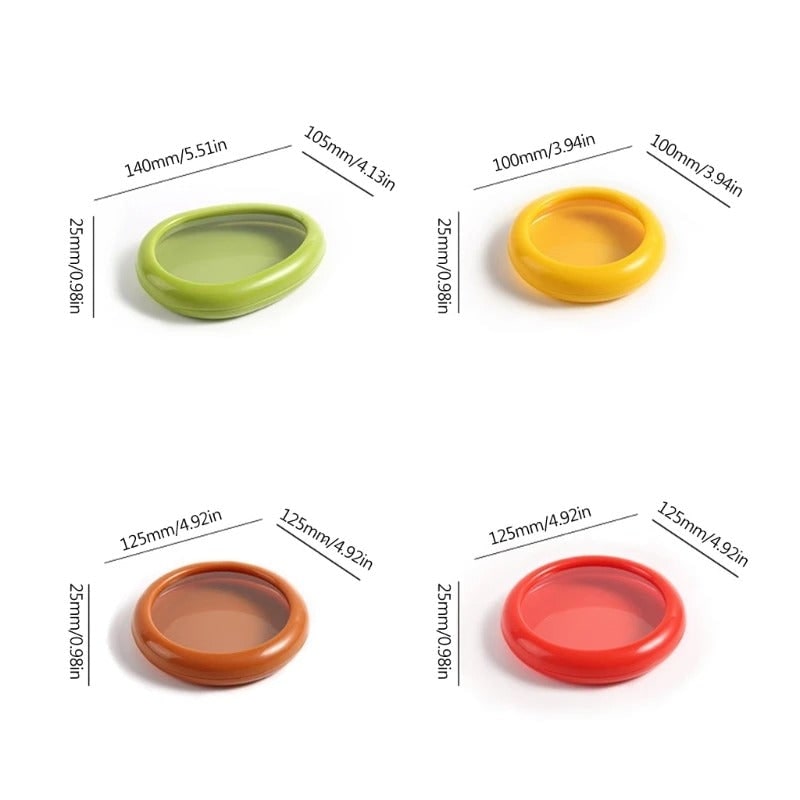 Reusable Food Savers with Silicone Stretch Lids to Reduce Waste and Cover Cut Produce - Image 5