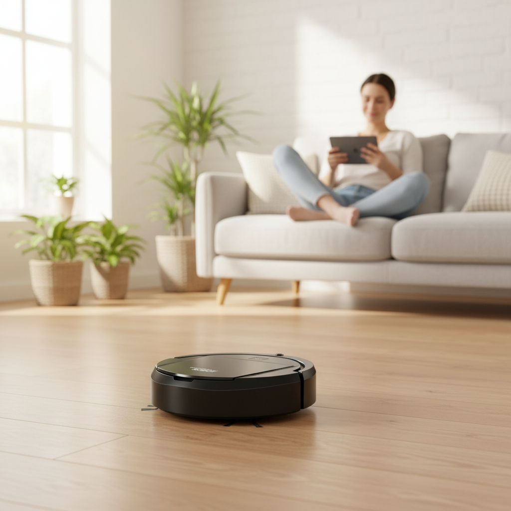 Robot Vacuum Cleaner with Automatic Navigation and Dual Side Brushes - Image 2