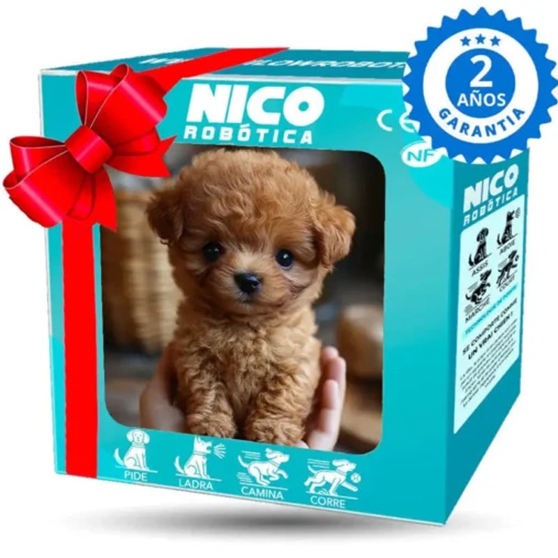Robotic Toy Dog Interactive Puppy Plush Fluffy Bead Eyes Gift Electronic - Image 2