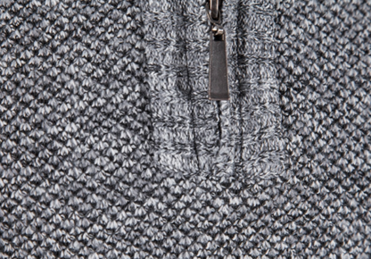 Men’s Stand-Up Collar Winter Jumper Vintage Thick Zip Style