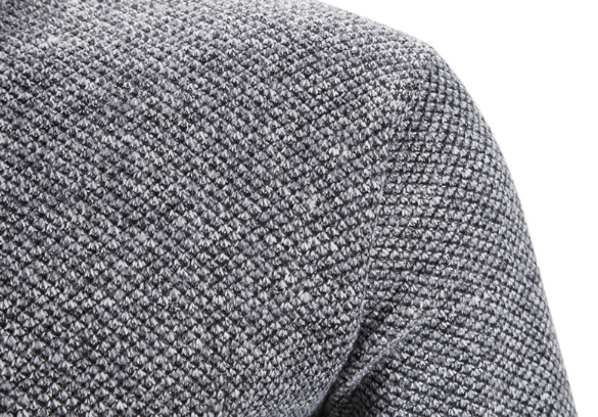 Men’s Stand-Up Collar Winter Jumper Vintage Thick Zip Style