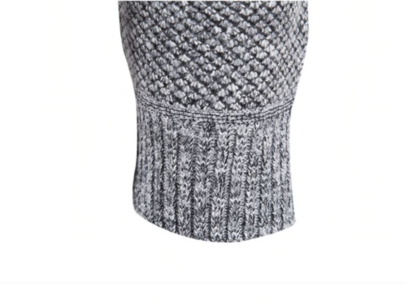 Men’s Stand-Up Collar Winter Jumper Vintage Thick Zip Style