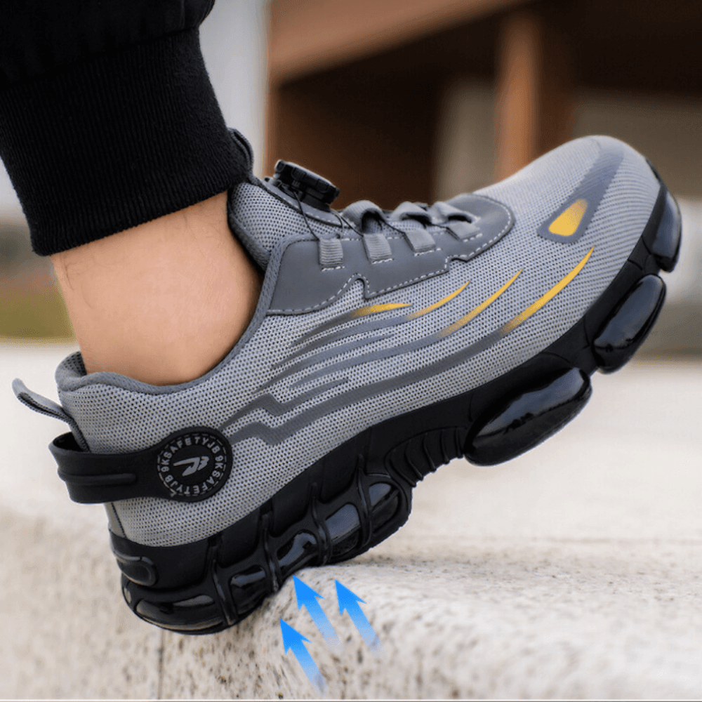 Safety Shoes Mens Sneakers Work Breathable Mesh Non Slip Outdoor Resistant - Image 1