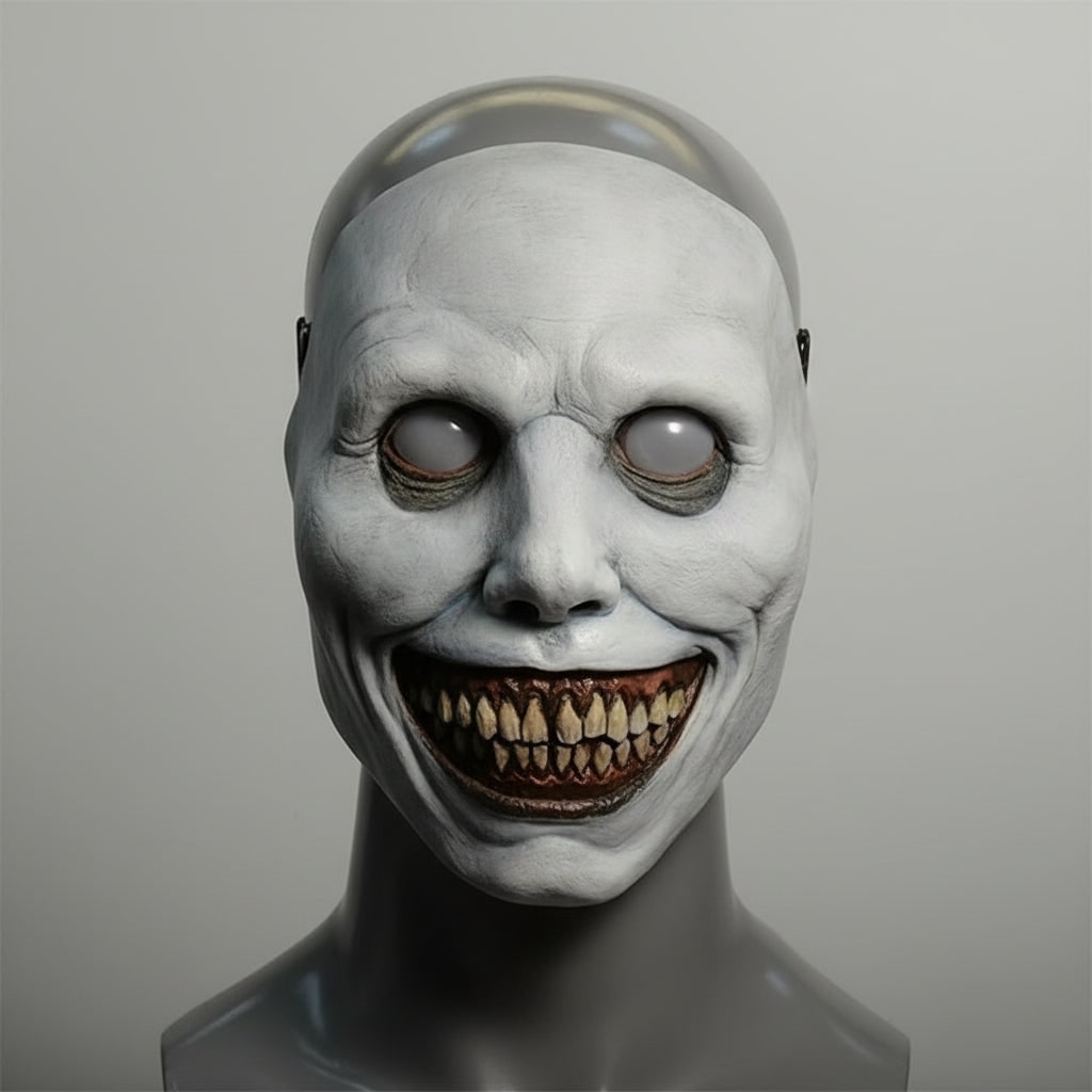 Scary Halloween Mask Creepy Latex Horror with LED and Adjustable Strap for Costume Party - Image 1