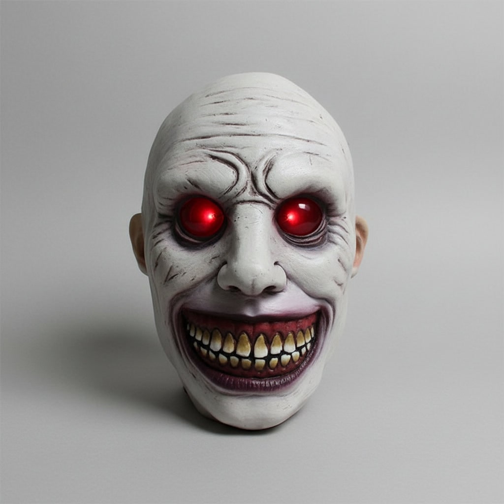 Scary Halloween Mask Creepy Latex Horror with LED and Adjustable Strap for Costume Party - Image 11