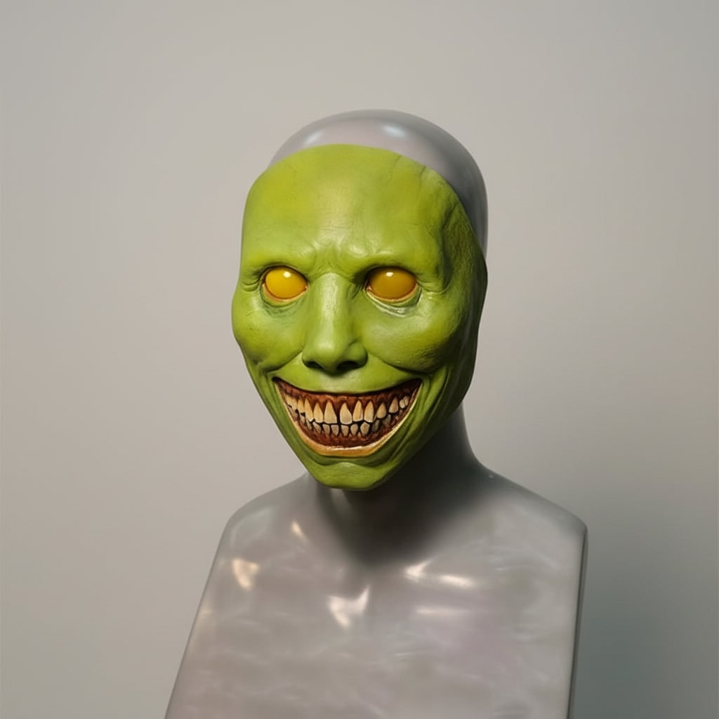 Scary Halloween Mask Creepy Latex Horror with LED and Adjustable Strap for Costume Party - Image 2