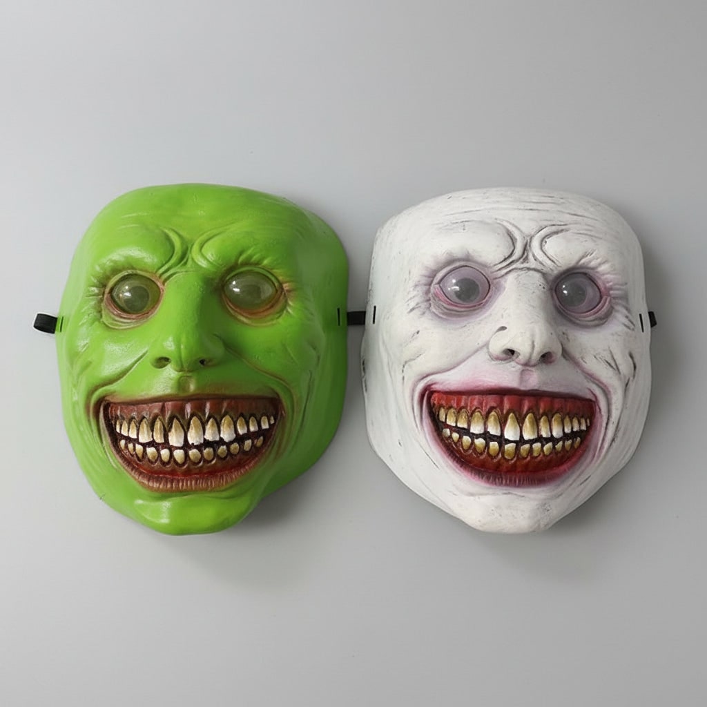 Scary Halloween Mask Creepy Latex Horror with LED and Adjustable Strap for Costume Party - Image 3