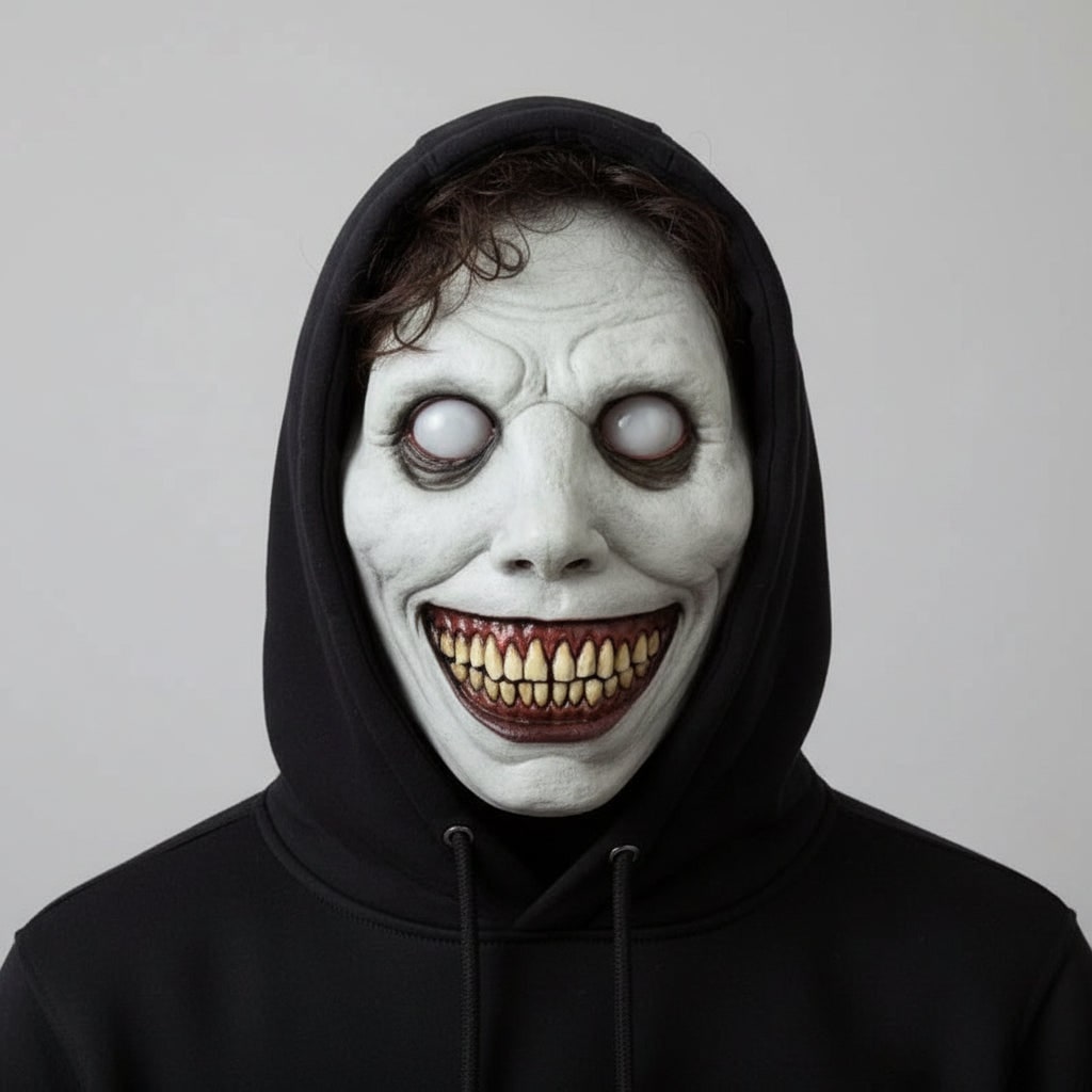 Scary Halloween Mask Creepy Latex Horror with LED and Adjustable Strap for Costume Party - Image 6