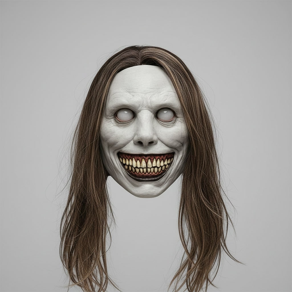 Scary Halloween Mask Creepy Latex Horror with LED and Adjustable Strap for Costume Party - Image 9