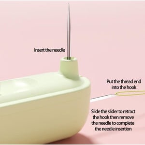 Seam Ripper and Stitch with Integrated Needle Threader Retractable Compact Sewing Tool Fabric - Image 3