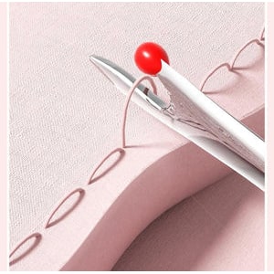 Seam Ripper and Stitch with Integrated Needle Threader Retractable Compact Sewing Tool Fabric - Image 4