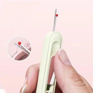 Seam Ripper and Stitch with Integrated Needle Threader Retractable Compact Sewing Tool Fabric - Image 5