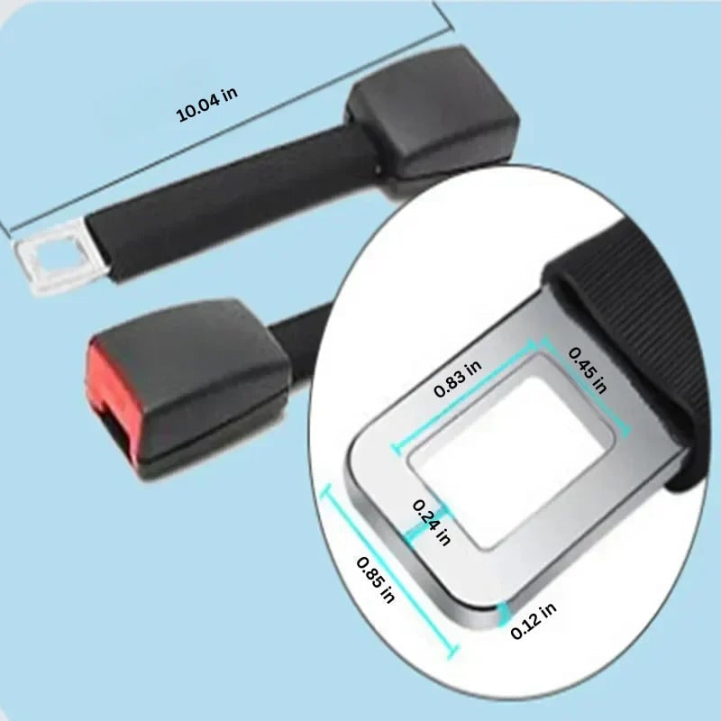 Seat Belt Extender with 11-Inch Rigid Stem and Metal Buckle for Car Safety Access 3 Point - Image 6