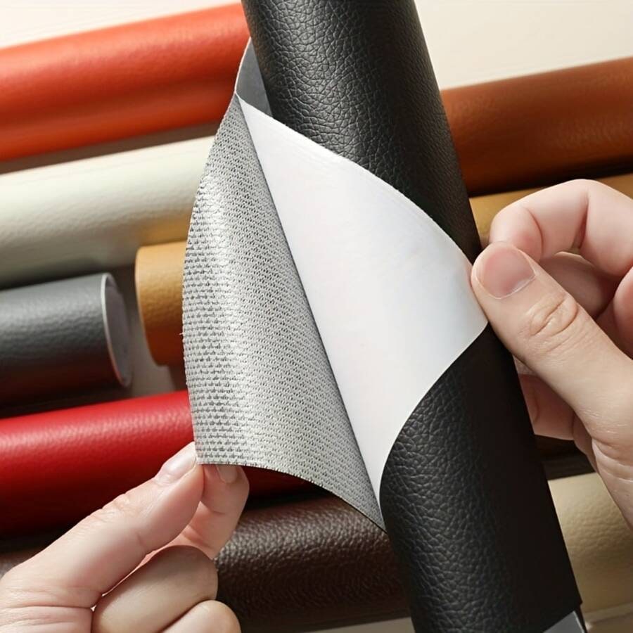 Self-Adhesive Faux Leather Repair Patch Sheet for Car and Motorcycle Seats - Image 1