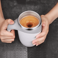 Self Stirring Coffee Cup and Mug with Automatic Magnetic Stirrer Stainless Steel Liner - Image 1