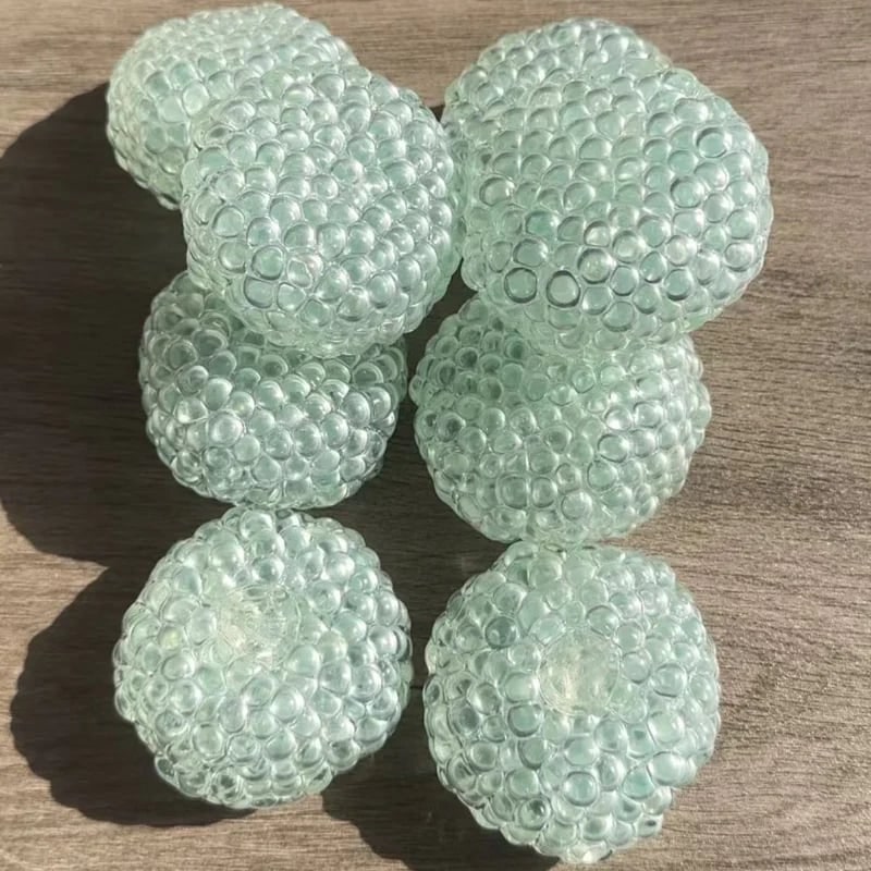 Sensory Stress Ball Squishy Dumpling Fidget Toy with Gel Beads and Textured Surface - Image 2