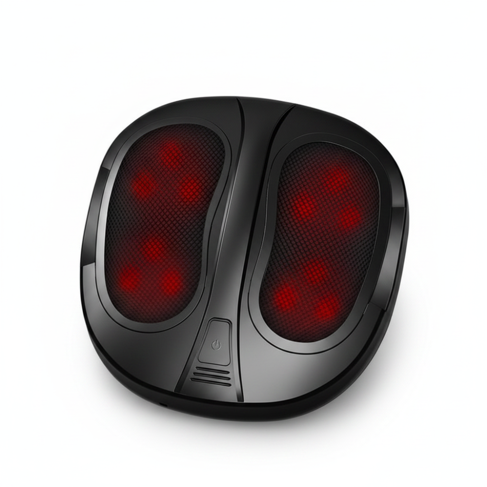 Shiatsu Foot Massager Electric Vibrating LED Heat Mesh Portable - Image 1