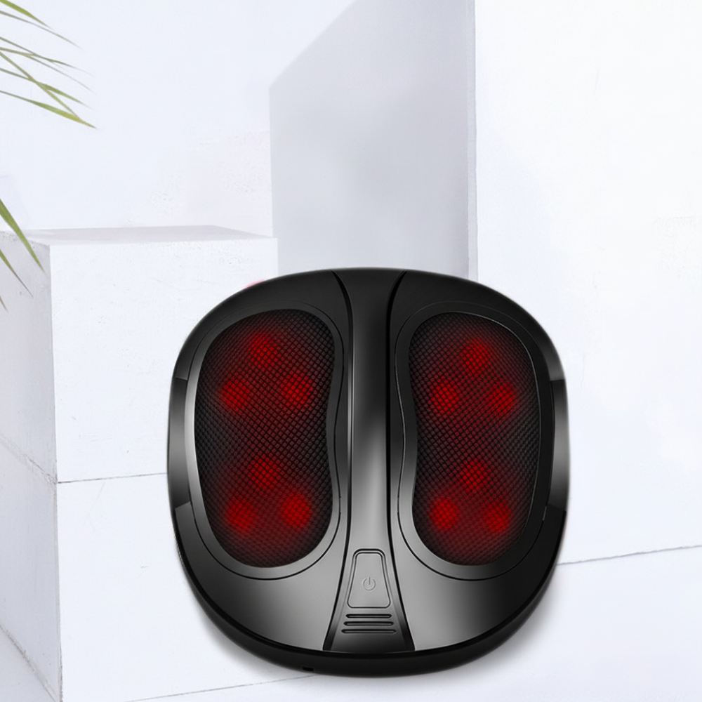 Shiatsu Foot Massager Electric Vibrating LED Heat Mesh Portable - Image 2
