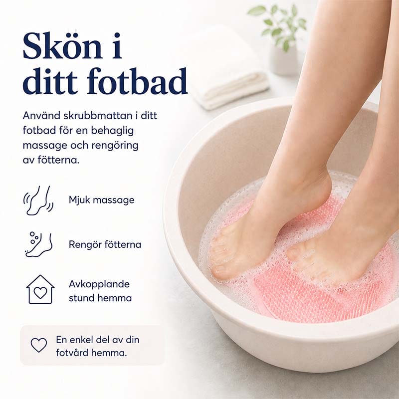 Shower Foot Scrubber and Brush with Silicone Bristles and Suction Cups for Floor Cleaner - Image 5