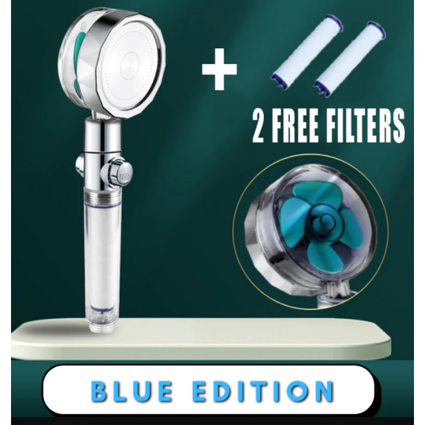 Shower Head with Hard Water Filter High Pressure Propeller Fan and Pause Button Kdf 55 - Image 94