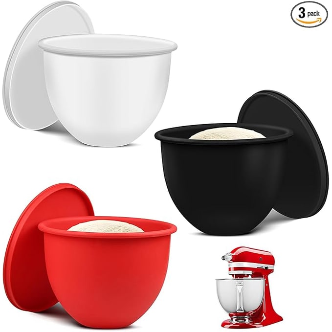 Silicone Mixing Bowl Liner with Lids for Stand Mixers - Image 4