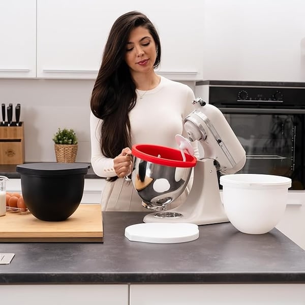 Silicone Mixing Bowl Liner with Lids for Stand Mixers - Image 9