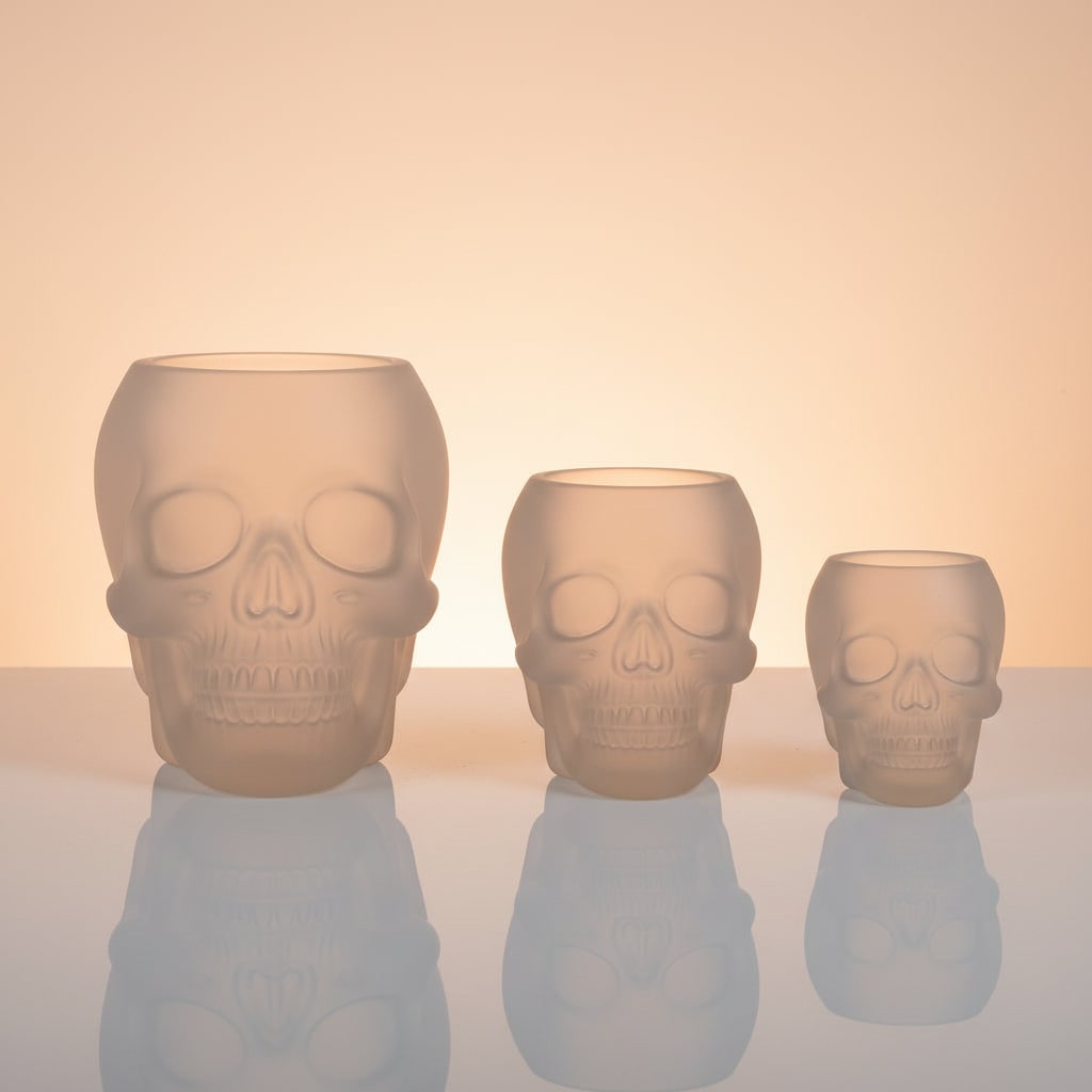 Silicone Molds for Resin and Candle Making with 3D Skull Design Set of 3 Sugar - Image 3