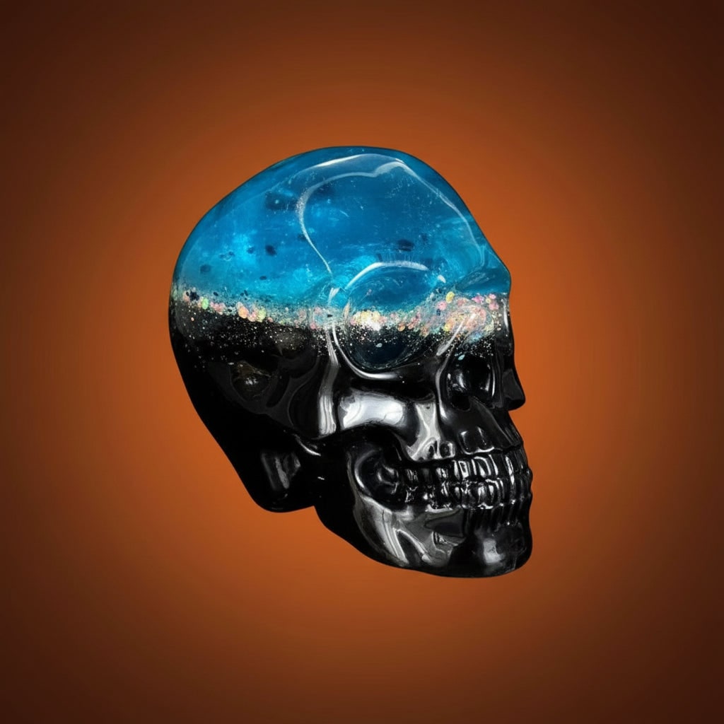 Silicone Molds for Resin and Candle Making with 3D Skull Design Set of 3 Sugar - Image 4