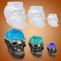 Silicone Molds for Resin and Candle Making with 3D Skull Design Set of 3 Sugar - Image 7