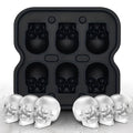 Silicone Skull Ice Cube Maker Tray with Large Reusable Mold for Drinks and Whiskey Ball - Image 1