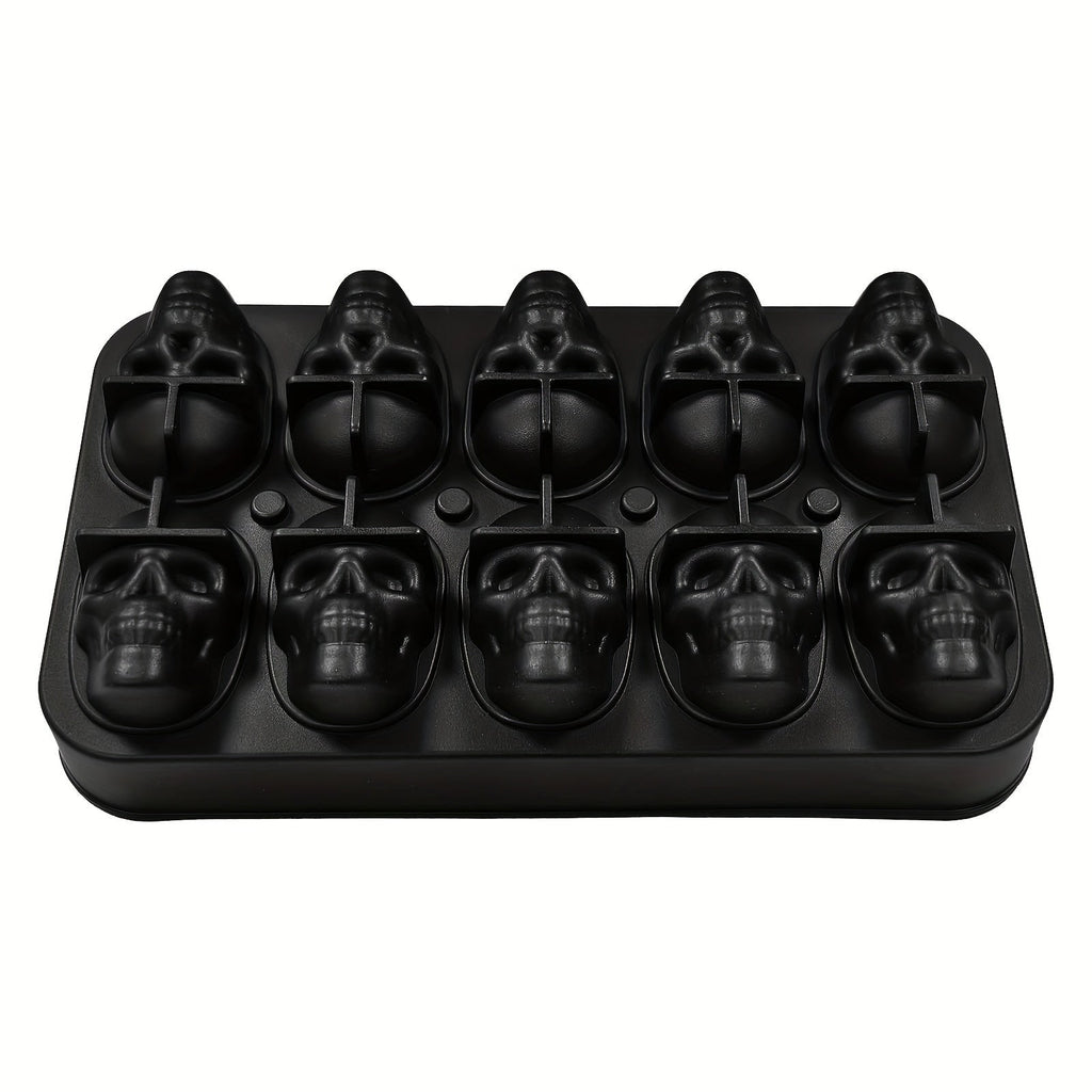 Silicone Skull Ice Cube Maker Tray with Large Reusable Mold for Drinks and Whiskey Ball - Image 10