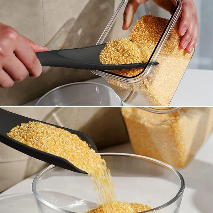 Silicone Spatula and Cooking Spoon with Wooden Handle for Kitchen Utensils - Image 12