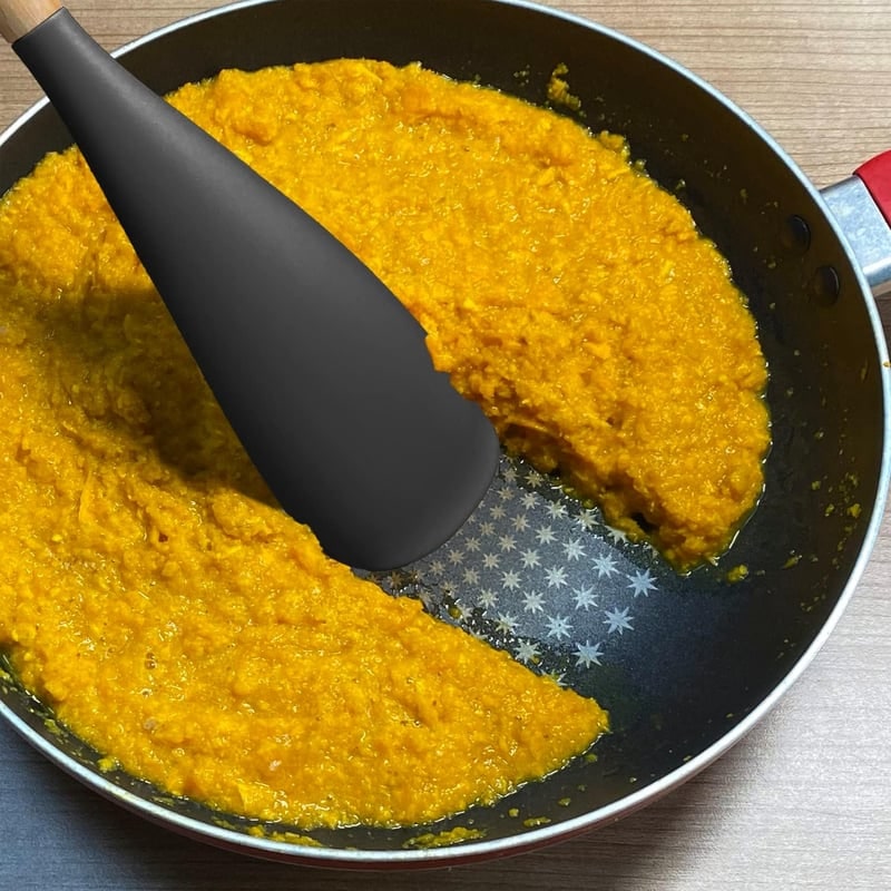 Silicone Spatula and Cooking Spoon with Wooden Handle for Kitchen Utensils - Image 14