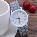 Silicone Watch Bands Strap with Rubber Replacement and Minimalist Dial - Image 1