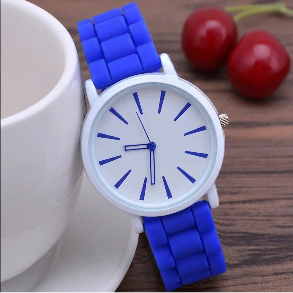 Silicone Watch Bands Strap with Rubber Replacement and Minimalist Dial - Image 11