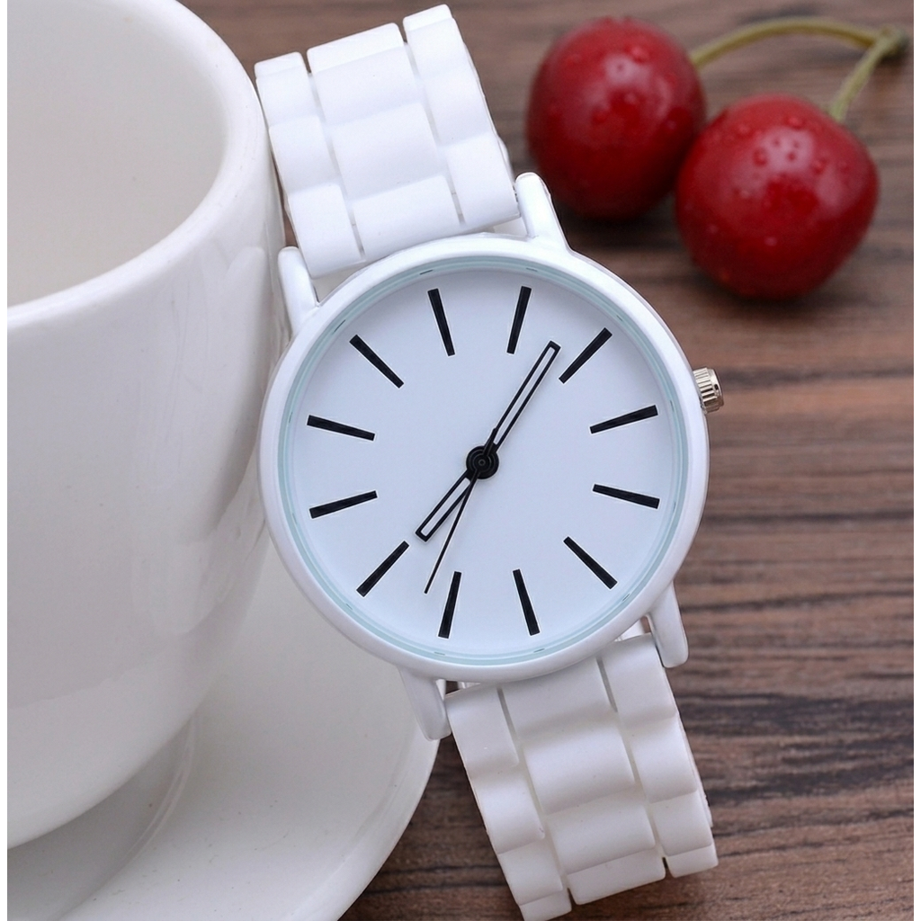 Silicone Watch Bands Strap with Rubber Replacement and Minimalist Dial - Image 12