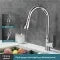 Single Handle Pull Down Kitchen Faucet with Sprayer and 360° Swivel Spout - Image 14