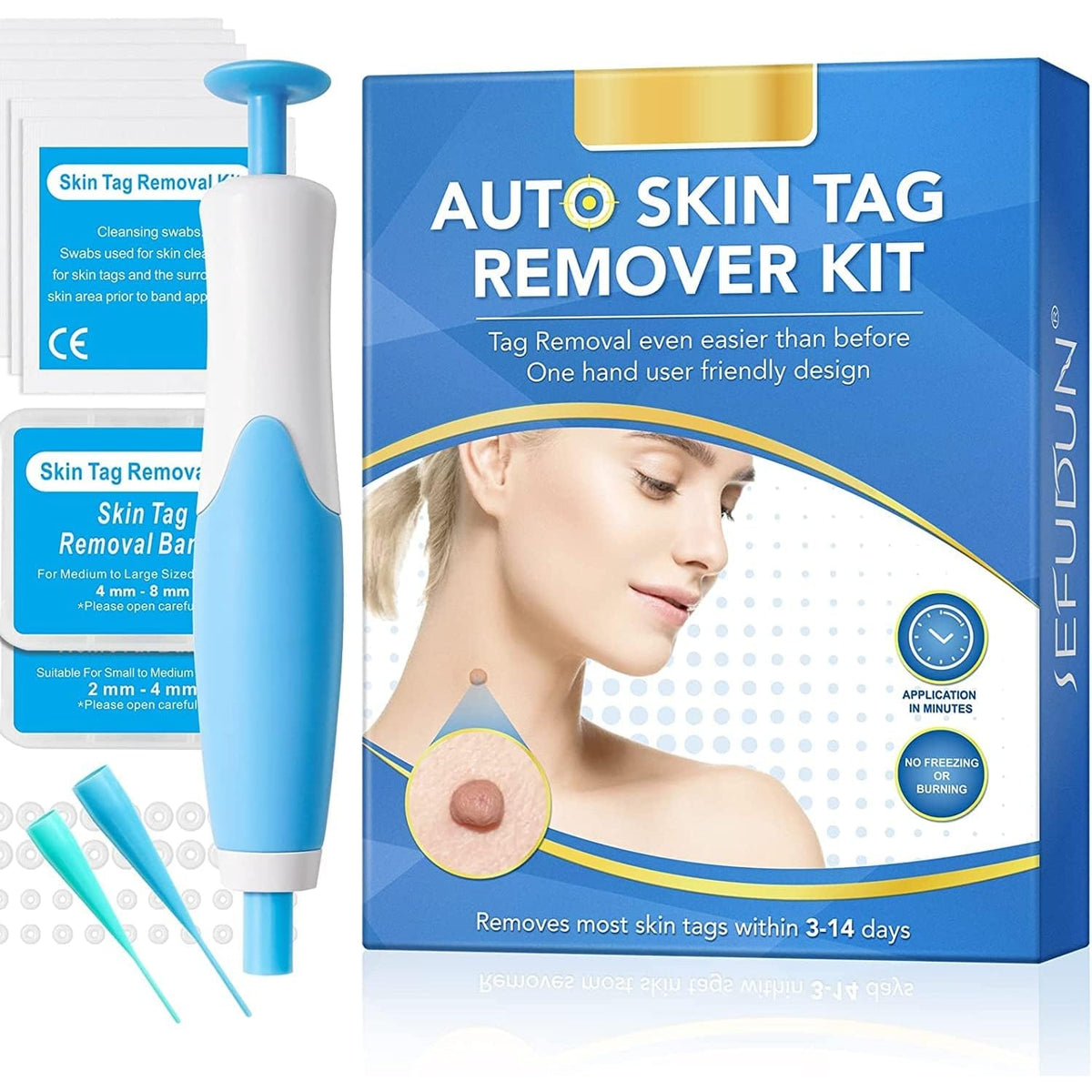 Skin Tag Removal Kit with Band Applicator for Armpit Eyelid and Under at Home - Image 1