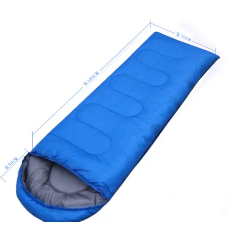 Sleeping Bag Nap Sack with Hood and Two-Way Zipper for Camping Travel Ultralight Quilt - Image 2