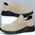 Slip on Sneakers Women Mesh Cushioned Breathable Knit Walking Shoes - Image 1