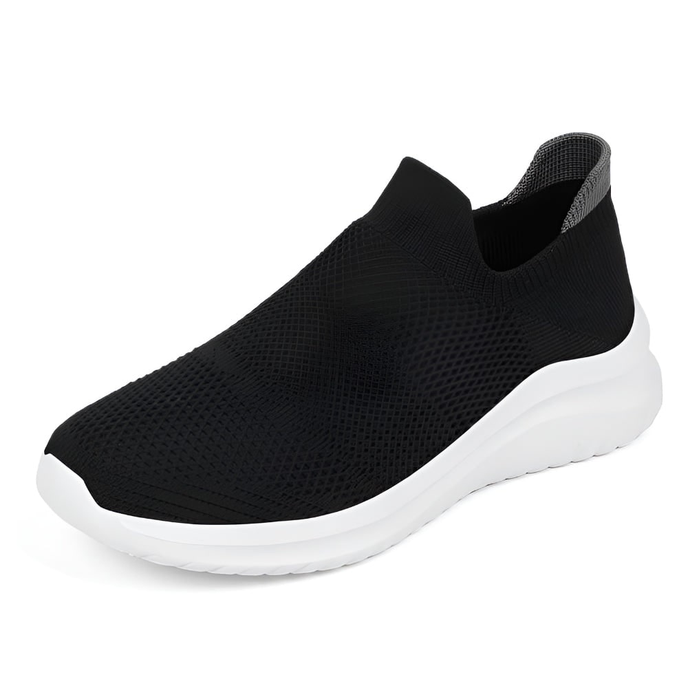 Slip on Sneakers Women Mesh Cushioned Breathable Knit Walking Shoes - Image 7