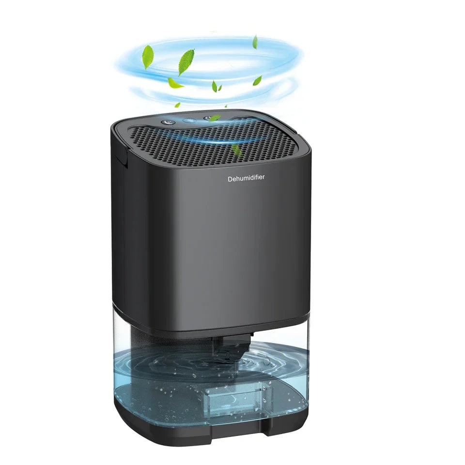 Small Dehumidifier for Bedroom and Room with 1000ml Tank Night Light and Air Purifier - Image 2
