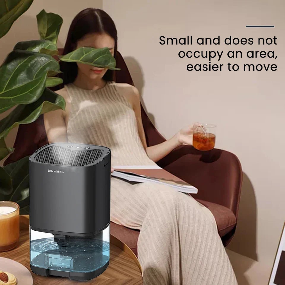 Small Dehumidifier for Bedroom and Room with 1000ml Tank Night Light and Air Purifier - Image 9