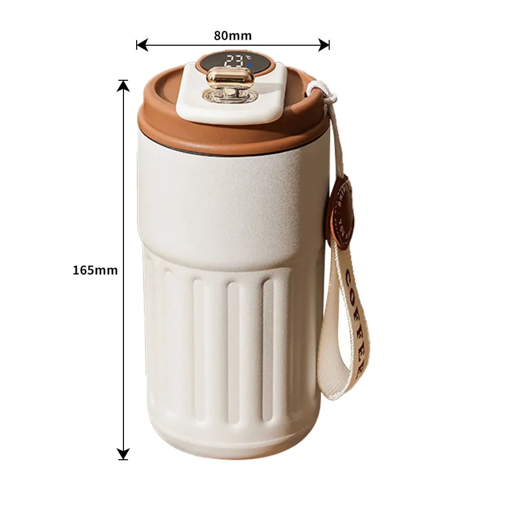 Smart Insulated Stainless Steel Travel Mug with LED Temperature Display and 450ml Capacity - Image 3