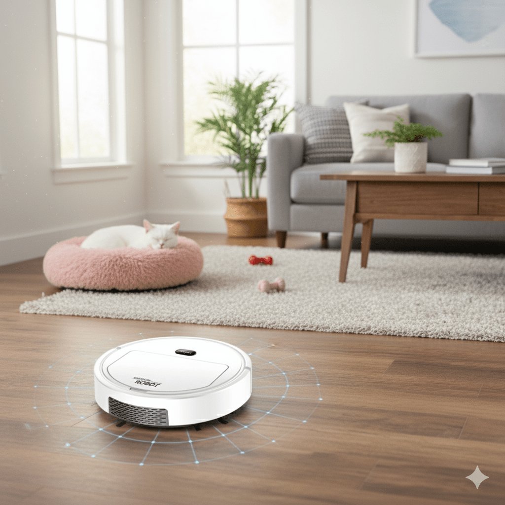 Smart Robot Vacuum Cleaner with Automatic Floor Cleaning and Quiet Operation - Image 5