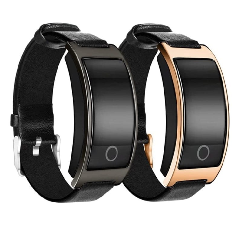 Smartwatch Fitness Tracker Watch Activity Leather Waterproof Heart Rate - Image 1