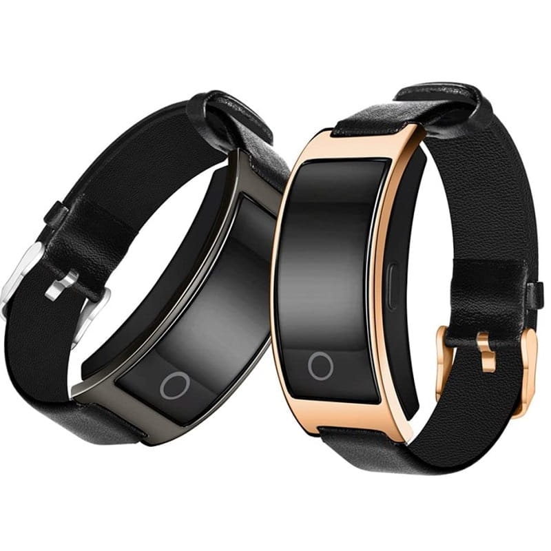 Smartwatch Fitness Tracker Watch Activity Leather Waterproof Heart Rate - Image 8