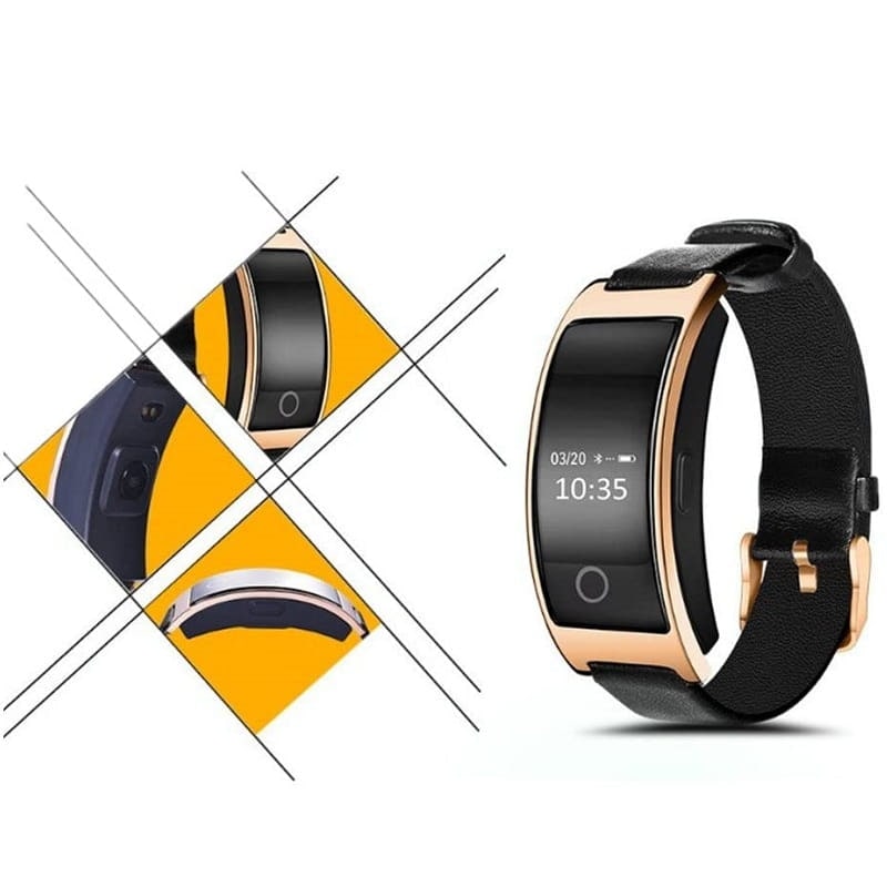 Smartwatch Fitness Tracker Watch Activity Leather Waterproof Heart Rate - Image 9